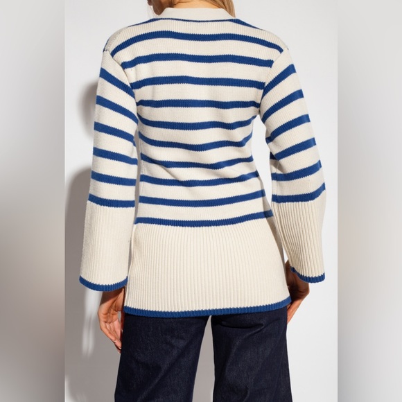TOTEME
Women's Blue Signature Striped Cardigan - Picture 5 of 6